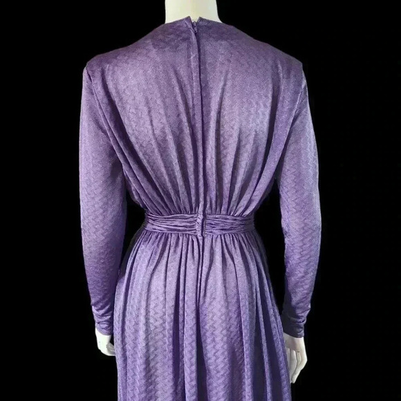 Vintage 70s Sequin Shubette of London Party Dress S/XS - Picture 8 of 10